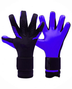 Gants de gardien de but de football personnalisés à haute adhérence, paume en latex allemand professionnel, protection des doigts pour entraînement et matchs, OEM - Product Image 4