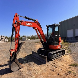 Mini-excavatrice hydraulique Kubota U55 4 d'occasion, moteur haute performance pour les travaux de terrassement et de construction - Product Image 2