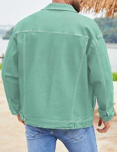 Vestes en jean pour hommes, style streetwear, design tendance, collection 2025, manches longues, décontractées, vente en gros - Product Image 5