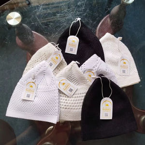 Chapeau de prière Kufi en coton de qualité supérieure, prix direct usine, pour hommes, broderie à la main, ajustable, toutes saisons, design ethnique BD - Product Image 1