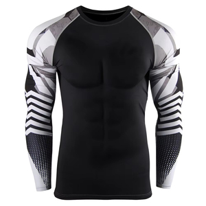 Maillot de bain/surf pour homme à manches longues, imprimé par sublimation motif dragon, séchage rapide, corail UPF50+, 120g, pour adulte - Product Image 4