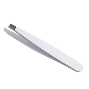 Precision Stainless Steel <b>Eyebrow</b> Tweezers Slant Tip <b>Hair</b> <b>Removal</b> Tool For Fine Facial <b>Hair</b> Plucking <b>Eyebrow</b> - Product Image 1