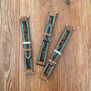 Hand <b>Tooled</b> Leather <b>Strap</b> Manufacturer Replacement Cow Leather <b>Watch</b> Bands Handmade Quick Release Genuine Leather <b>Watch</b> <b>Straps</b> - Product Image 2