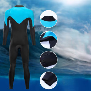 Custom Neoprene <b>Wetsuit</b> Full Body Surfing Suit Blue Black Diving Swimming Snorkeling Water Sports Wear - Product Image 4
