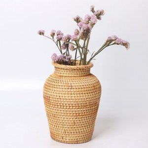 Rattan <b>Vase</b> Big Medium <b>Small</b> Size Decorative <b>Vases</b> for Home Decor Custom logo Private Brand - Product Image 4
