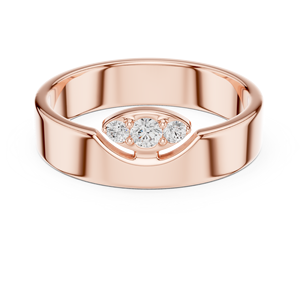 Luxury Rose Gold Lab Grown Diamond Comfort Fit Wedding <b>Ring</b> Anniversary Band for <b>Men</b> Women - Product Image 3