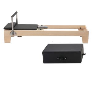 Machine de Pilates Reformer en bois à double résistance avec ressorts, équipement d'entraînement pour la maison et le studio - Product Image 3
