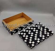 Increíble diseño de madera/incrustaciones joyero indio hecho a mano resina diseño joyero caja de almacenamiento en Color marrón - Product Image 4