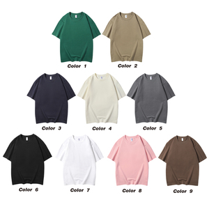 T-shirt blanc unisexe en coton 100% personnalisé avec logo sérigraphié sur le devant, coupe ample et épaules tombantes, style hip-hop - Product Image 3