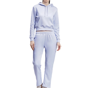 Women <b>Tracksuit</b> Thick Cotton Two Piece Blank Jogging <b>Plain</b> <b>Tracksuits</b> Quick dry Pullover Hoodies Set Women <b>Tracksuit</b> OEM Size - Product Image 1