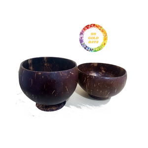 Cuencos de cáscara de coco natural hechos en Vietnam al por mayor, pieza de decoración artística hecha a mano duradera, ligera y apta para alimentos - Product Image 5