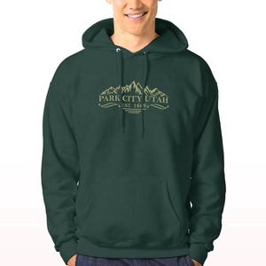 Sudadera con Capucha de Esquí Solid Park City Utah para Hombre y Mujer, Sudadera Gráfica de Montaña para Invierno, Sudadera de Forro Polar Cálida para Deportes al Aire Libre y Ropa Urbana - Product Image 3