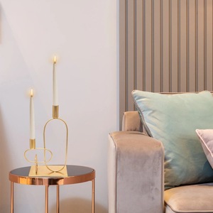 El portavelas de latón más demandado realza las celebraciones festivas con un brillo radiante, bellamente elaborado por ARTISTIQUE. - Product Image 4