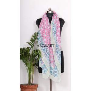 100% Cotton Women Beach Wear Hand Block Print Pareo/Sarong Comfortable Girls Pareo Sarong with <b>Light</b> Weight scarf for <b>cover</b>-up - Product Image 5