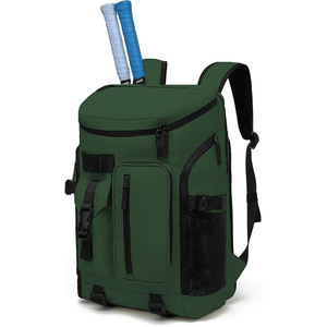Large Capacity Tennis <b>Racket</b> Backpack Waterproof Forest Green Sports Bag with Multi Pocket Storage for Training - Product Image 1