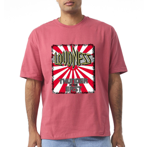 Camisetas Oversize de Corte Cuadrado para Hombre con Bajo sin Rematar, Logotipo Personalizado Impreso, Gráfico Hip Hop, Estilo Vintage Desgastado, 100% Algodón con Letras - Product Image 1