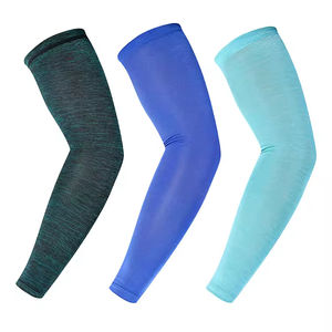 Manches de cyclisme OEM personnalisées anti-UV, rafraîchissantes, absorbant la transpiration, 100 % polyester, légères et respirantes - Product Image 2