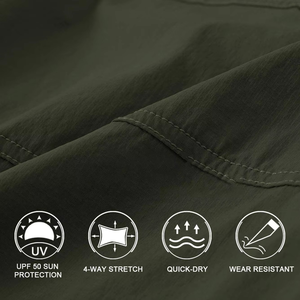 Compre Ahora Pantalones Cortos Tácticos para Hombre, Pantalones Cortos Transpirables para Exteriores con Bolsillo con Cierre, Fabricante Mayorista OEM ODM - Product Image 6