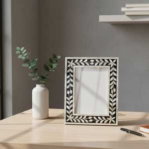 Cadre photo de luxe fait main avec incrustation de nacre, taille et forme personnalisées, mosaïque de coquillages irisés pour une décoration haut de gamme - Product Image 3
