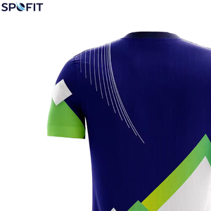 Wholesale Premium Quality Customizable Lightweight Breathable Quick Dry Short Sleeve Regular Fit Team <b>Name</b> Printed Soccer Jersey - Product Image 6