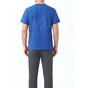 O-Neck Medical <b>Scrub</b> <b>Tops</b> Short Sleeve Professional Uniform Workwear for Hospital Nursing Clinic Laboratory Healthcare Staff - Product Image 6
