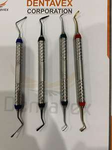 Kit de 4 Curettes Gracey Certifiées CE pour Détartrage Dentaire et Planification Radiculaire – Instruments Professionnels Dentavex Corporation - Product Image 5