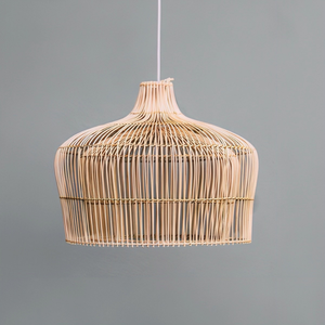 Lustres de style européen antiques faits à la main avec abat-jour minimaliste en rotin et osier, élégants et à la mode. - Product Image 2