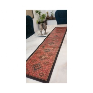 2024 Japanese Floral Jacquard Embroidered Multi-Colour Waterproof 100% Cotton <b>Table</b> <b>Runner</b> Tassel Dinning <b>Table</b> Wedding Party - Product Image 3