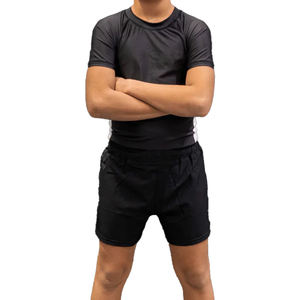 ชุดเสื้อและกางเกง MMA สำหรับผู้ใหญ่แบบสั่งทำพิเศษ พร้อมลายพิมพ์แบบ Heat-Transfer สำหรับ BJJ Rash Guard Grappling NO GI ชุดต่อสู้ ผลิตโดย OEM - Product Image 4