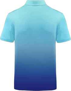 เสื้อเทนนิสแขนสั้นสำหรับผู้ชาย ผ้าโพลีเอสเตอร์ถักพิมพ์ลายดิจิทัล ระบายเหงื่อได้ดี คุณภาพดีเยี่ยม - Product Image 2