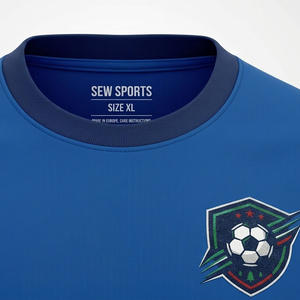 Maillots de football de style moderne avec design respirant à manches courtes, personnalisables pour adultes unisexes, utilisation estivale, anti-UV et séchage rapide - Product Image 3