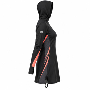 Islamic Modest Swimwear Top Hooded Full Coverage Burkini Rash Guard <b>Swimming</b> <b>Shirt</b> Customized - Product Image 3