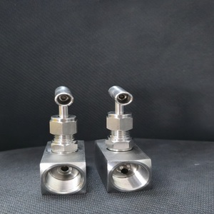 Válvula de aguja cuadrada de acero inoxidable 304 para alta temperatura y alta presión, válvula manual de corte de gas para instrumentos - Product Image 1