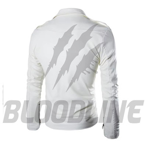 Men's Black PU <b>Leather</b> Moto <b>Jacket</b> Slim Fit Turn-down Collar Zipper Closure <b>Long</b> Sleeve Solid Color Autumn Wear - Product Image 2