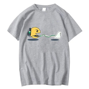 เสื้อยืดคอกลมแขนสั้นทรงสลิมฟิตสำหรับผู้ชาย ขายส่ง ผ้าถักน้ำหนัก 220 กรัม ผลิตจากผ้าฝ้าย/สแปนเด็กซ์ 100% ลายเรียบ ไม่หดตัว - Product Image 5