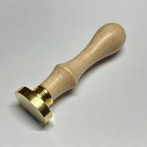Sceau de cire ovale en laiton 29 mm en bois d'érable TT013 pour scrapbooking et papeterie décorative – Meilleur prix d'exportation – Fournitures artisanales - Product Image 2