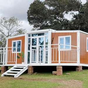 Edificio Prefabricado Portátil de 20 pies/40 pies, Casa Contenedor Expandible de Acero Impermeable, Oficina en Casa, Casas Pequeñas con Energía Solar - Product Image 5