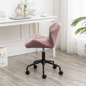 Sedia da Ufficio Girevole Regolabile Eldon Mauve con Trapuntatura a Diamante, Seduta Comoda per il Lavoro - Product Image 3