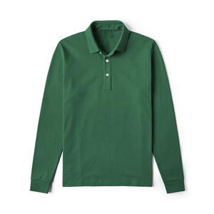 เสื้อโปโลถักไหมพรมสีพื้นเรียบง่าย สไตล์พื้นฐาน กระดุมติด ผ้าฝ้าย 100% แขนสั้น เสื้อสเวตเตอร์ผู้ชาย - Product Image 4