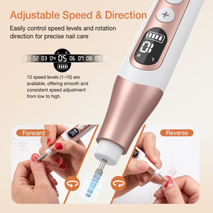 Nouvelle perceuse à ongles rechargeable USB 2 en 1 portable avec lampe UV pour séchage rapide des ongles pour manucure - Product Image 2