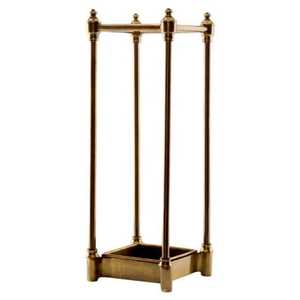 Porte-parapluie et support de cannes métalliques Skies Trader, design conique, avec base ronde en marbre, pour hall d'entrée - Product Image 1