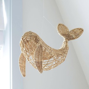 Nouveauté, tendance du moment, sculpture de baleine en rotin naturel durable, design unique, collection pour les décorateurs d'intérieur, en provenance du Vietnam en gros - Product Image 5