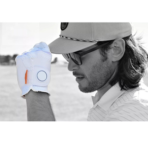 Guantes de Golf Unisex Personalizados de Vantrex Industries, Cuero Genuino Antideslizante para Mano Derecha, Azul, Rojo y Blanco, Cierre de Tirón - Product Image 6