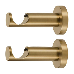 Soportes de hierro para barra de cortina, montaje en pared o techo, accesorios para cortinas, abrazadera de barra en forma de O vintage, soporte para ventanas. - Product Image 3