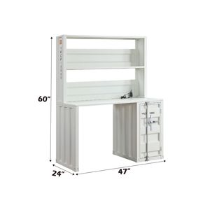 Scrivania Cargo con mobiletto superiore in finitura bianca per la configurazione del tuo computer a casa o in ufficio - Product Image 3