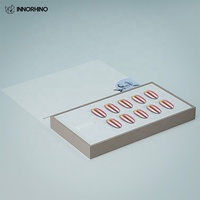 Boîte à tiroir rigide personnalisée avec fenêtre pour l'emballage des ongles press-on |   Boîte cadeau en papier écologique magnétique avec laminage mat et gaufrage
