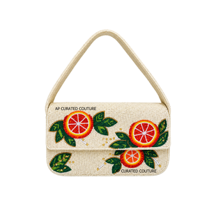 Bolso de Hombro Bohemio de Verano con Lazo y Cuentas para Mujer, Bolso de Mano con Solapa de Perlas y Rayas, Hecho a Mano, Personalizado, de Moda - Product Image 2