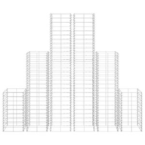 6-Piece Galvanized <b>Wire</b> Gabion Set for Fencing <b>Trellis</b> & Gates - Product Image 4