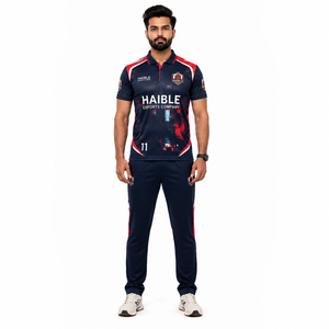 Men's Custom T20 Cricket <b>Kit</b> Sublimated Poly Spandex Jersey and Trousers Professional Team Uniform - Product Image 1