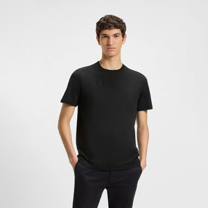 Camiseta Negra de Algodón Grueso, Estilo Oversize con Hombros Caídos, Ropa Urbana, Logotipo Personalizado, Fabricante OEM ODM, MARFA INTERNATIONAL - Product Image 1